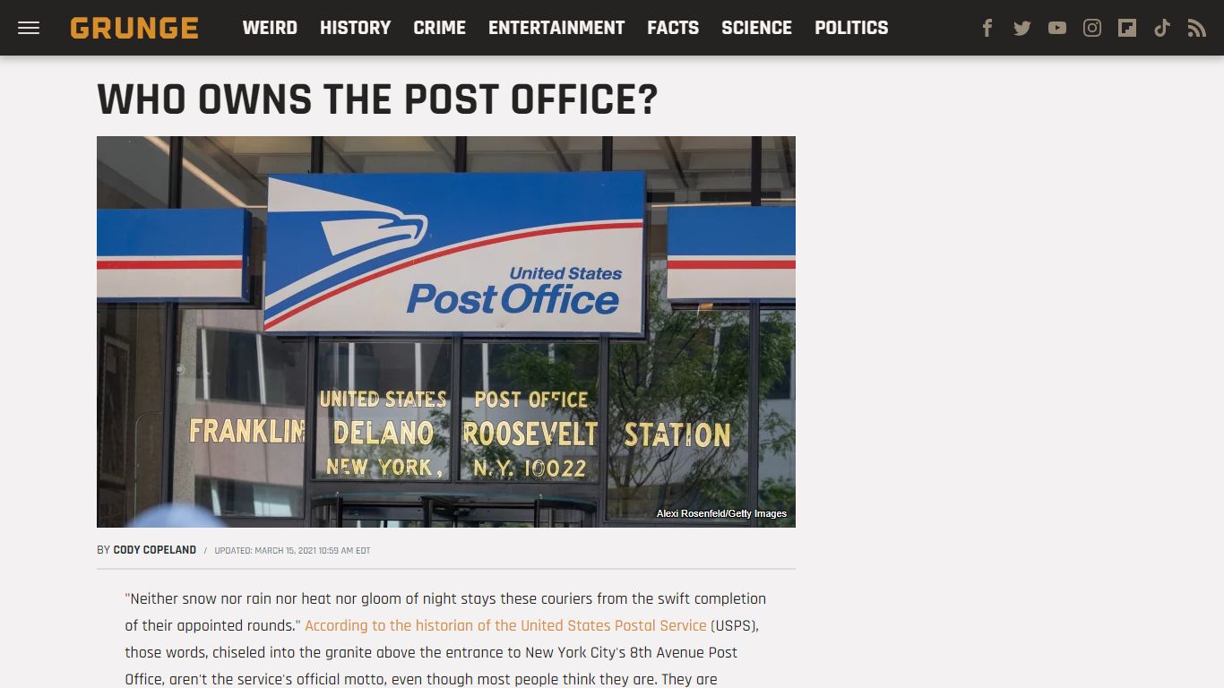 Who Owns The Post Office? - Grunge.com